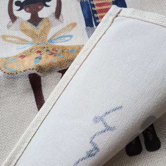 Nutcracker Table Placemats Xmas Christmas Decor Holiday Decorations Gift Set 4 - Picture 8 of 9